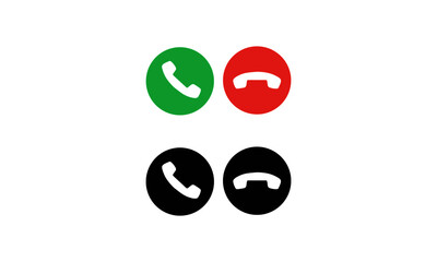 Call Icons. Phone Dial Symbols