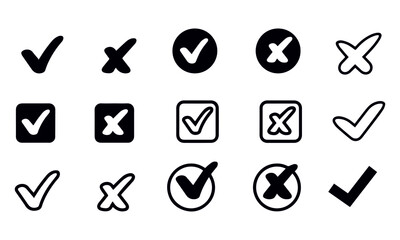 Check mark icons vector design 