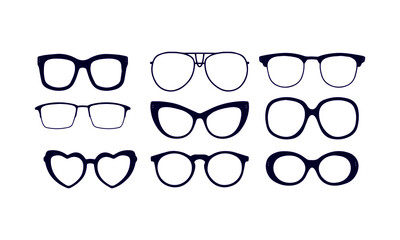 Eyeglasses Icons vector design 