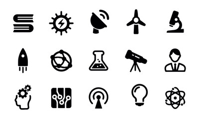  Science Icons vector design 