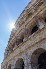 Obraz premium Colosseum also known as the Flavian Amphitheatre, Unesco World Heritage List, Rome, Italy