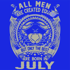 all men are created equal but only the best are bo art pique design vector illustration for use in design and print poster canvas