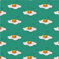 Seamless pattern with eggs | Vector eggs | Eggs Background Pattern