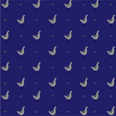 Dove Background Pattern | Vector Ilustration of Birds