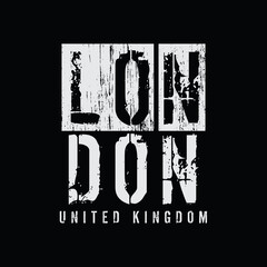 London vector illustration and typography, perfect for t-shirts, hoodies, prints etc.