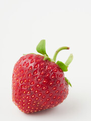 Fresh strawberry isolated on white background with clipping path