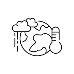 Climate action color icon. Corporate social responsibility