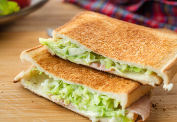 焼いたホットサンド