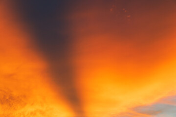 Beautiful sky. Clouds in twilight sky in evening. Colorful sky in twilight time.