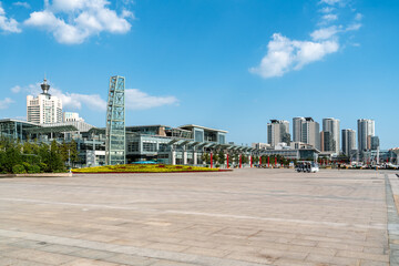 Fototapeta premium Qingdao city modern architectural landscape
