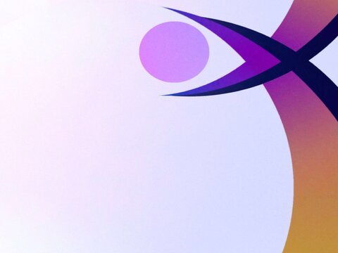 Colorful light blue gradient abstract geometric bird peacock with purple circle decorative background web template banner graphic corporate identity branding logo design creativity concept