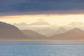 Fototapeta premium Sunset in Alaska