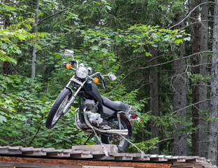 Motorrad als Ausstellungsobjekt