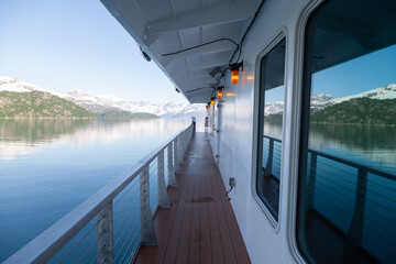 Ship's deck in South East Alaska
