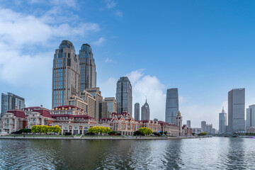 Obraz premium China's Tianjin City Architecture Landscape