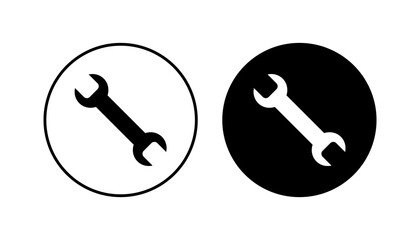 Wrench icon set. repair icon vector. tools icon vector