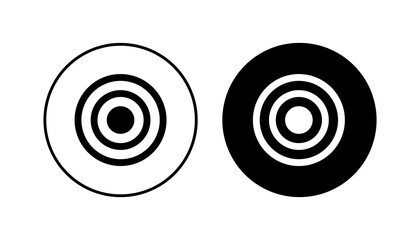 Target icon set. goal icon vector. target marketing icon vector