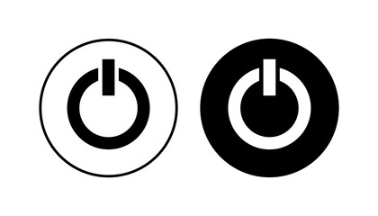 Power icon set. Power Switch Icon. Electric power