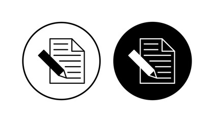 Note icon set. notepad icon vector