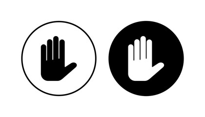 Hand icon set. hand vector icon, palm,click