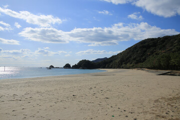 宮崎県延岡市　下阿蘇ビーチの風景
