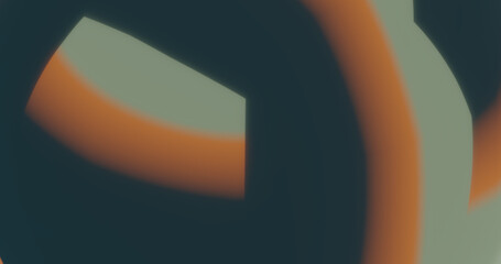 Render with abstract blurred blue orange background