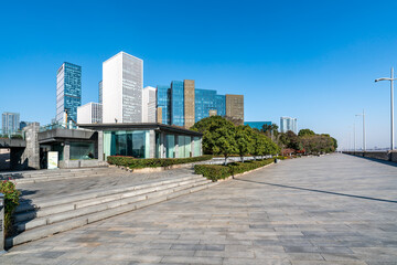 Modern architectural landscape of Hangzhou Qianjiang New Town CBD
