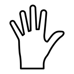 Finger Icon Design. Hand and Fingers Gesture Vector Symbol
