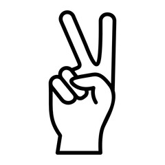 Finger Icon Design. Hand and Fingers Gesture Vector Symbol