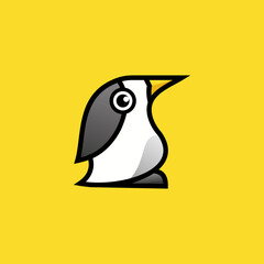 Baby penguin logo design inspiration. In a flat style and Modern vector