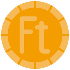 Obraz premium forint flat icon
