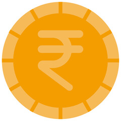 Obraz premium rupee flat icon