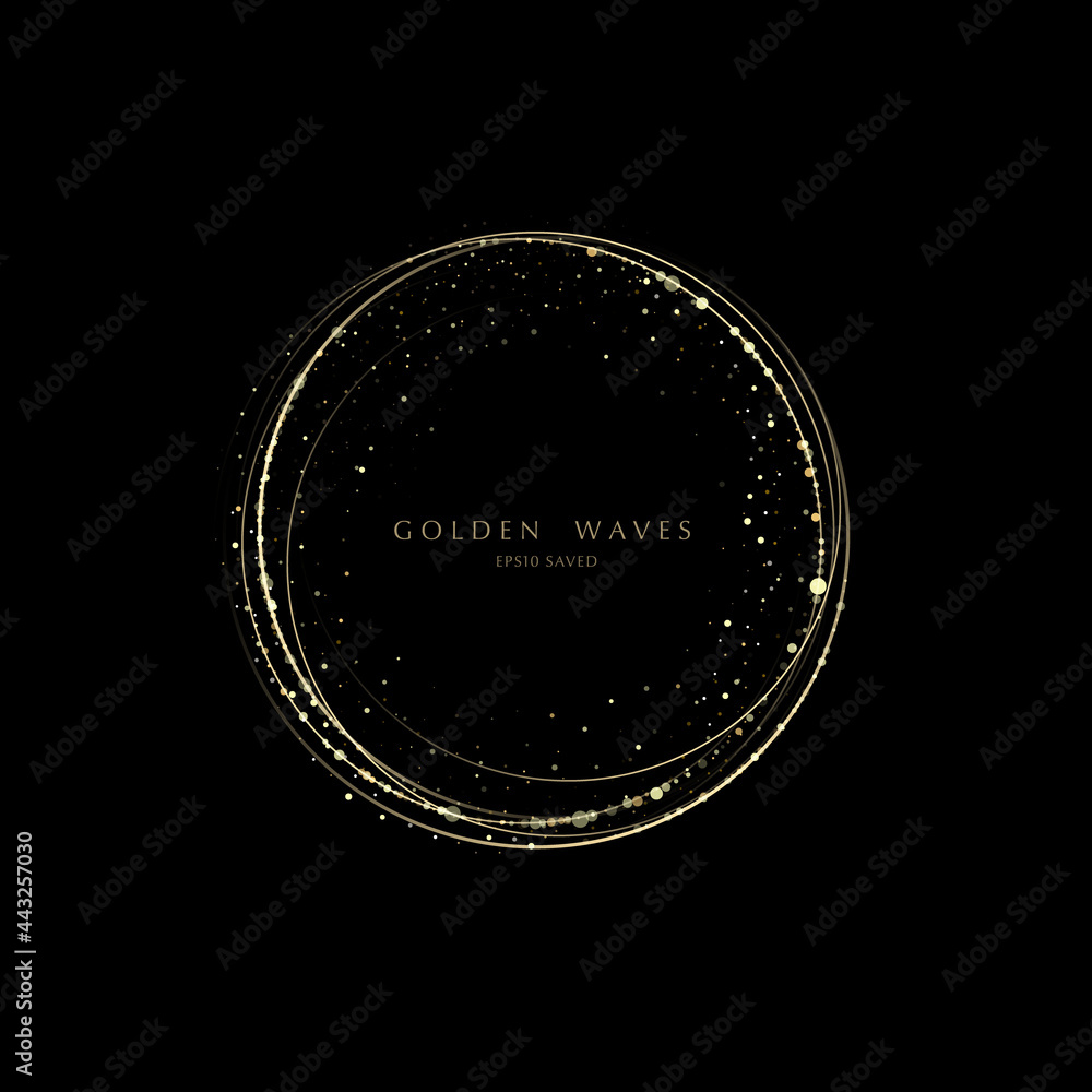 Wall mural glitter background, luxury gold stardust light