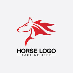 Horse Logo Template Vector illustration design