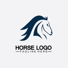 Horse Logo Template Vector illustration design