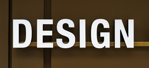Design Schild Buchstaben