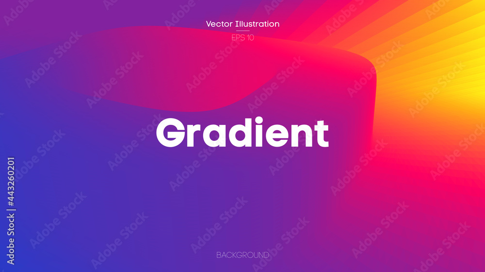 Aufkleber gradient background color, vector illustration. abstract background with fluid colors. eps 10.