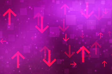 2d illustration Abstract futuristic electronic circuit technology background
