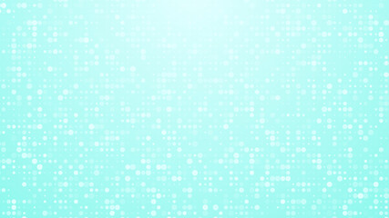 Dots halftone white blue and green color pattern gradient texture with technology digital background. Medicine healthcare with science concept.