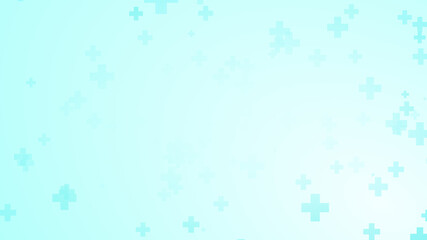 Abstract medical health blue cross pattern background.