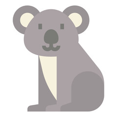 koala flat icon