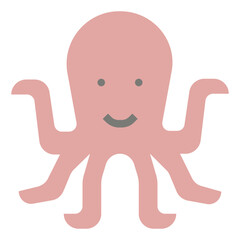 octopus flat icon
