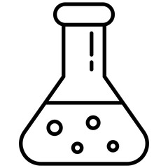 Trendy vector design of flask 