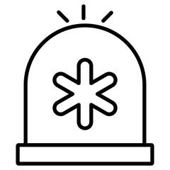 An icon design of ambulance hooter