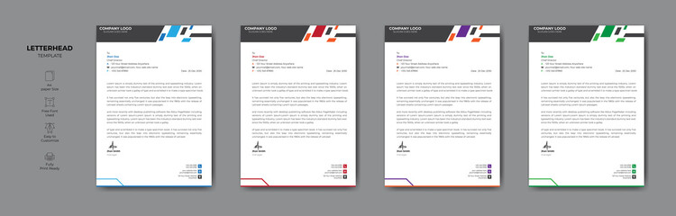 Minimal Business Letterhead Design.