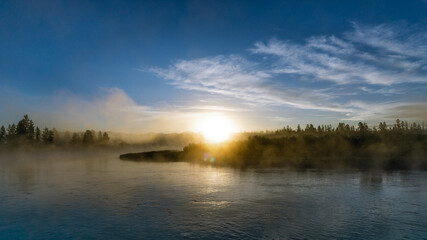 Fototapeta na wymiar River Sunrise