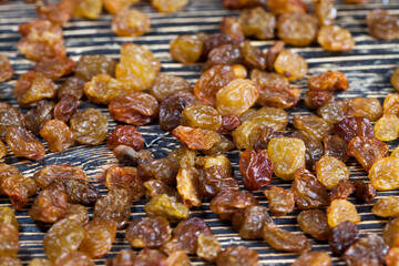 sweet raisins closeup