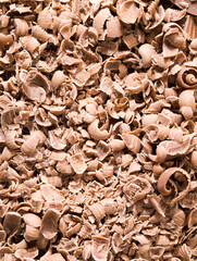 crumbs from delicious chocolate