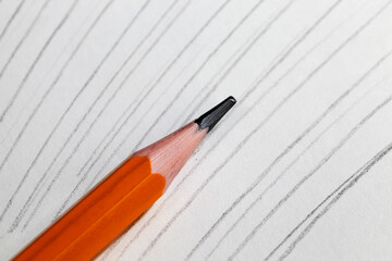 lines of different shapes drawn