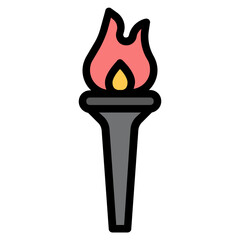 torch Color line icon